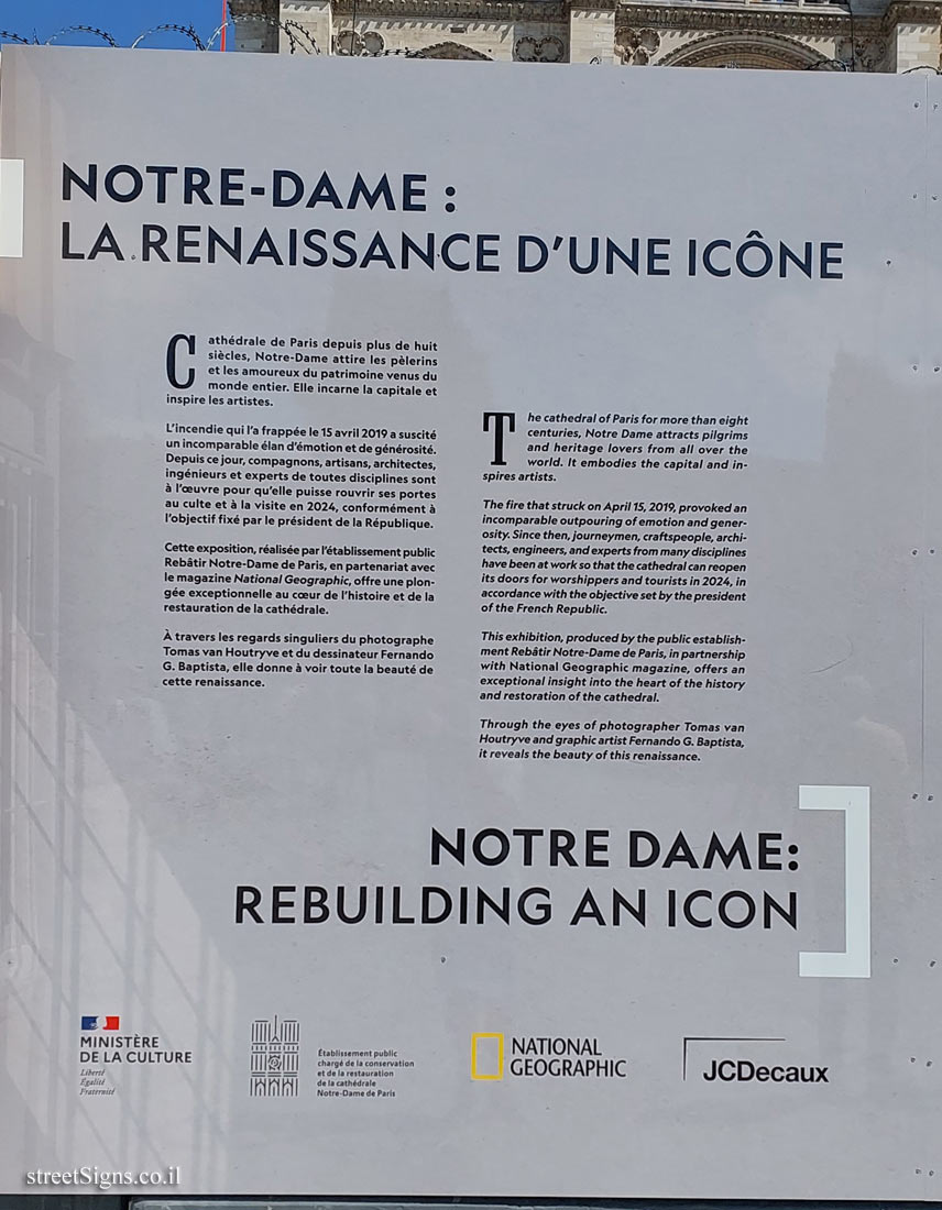 Paris - Renovation of Notre Dame Cathedral