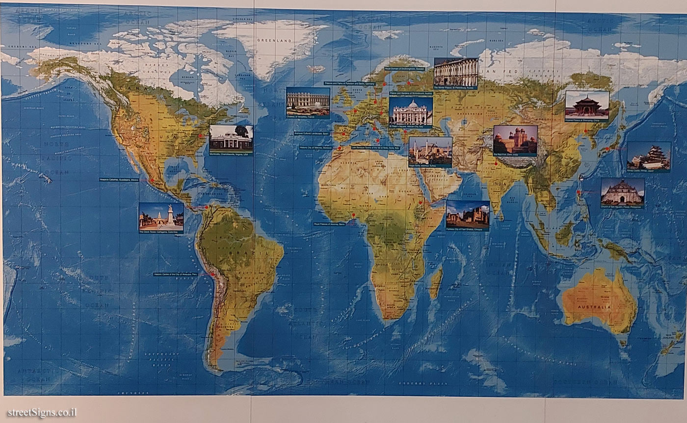 London - Greenwich - Royal Naval College - Map of similar World Heritage Sites - Pepys Gate, London SE10 9LW, UK