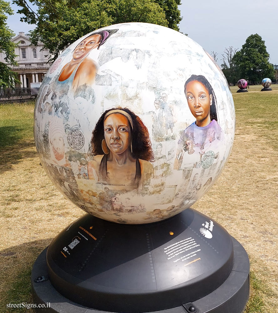 London - Greenwich - Exhibition at the Maritime Museum exploring slave trade - Joshua Donkor - The Globe