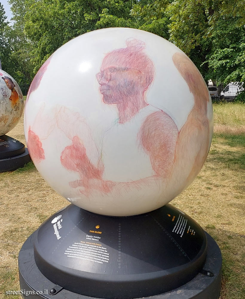 London - Greenwich - Exhibition at the Maritime Museum exploring slave trade - Curtis Holder - The Globe