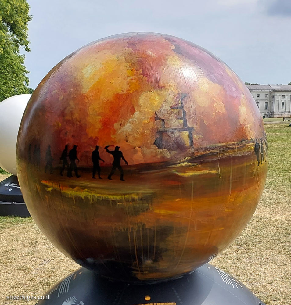 London - Greenwich - Exhibition at the Maritime Museum exploring slave trade - Koby Martin - The Globe