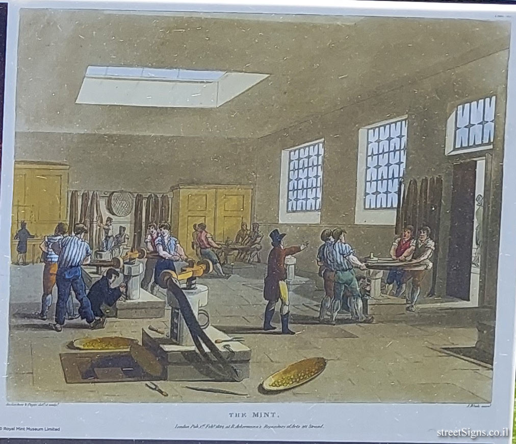 London - The Story of the Tower of London - Workers casting coins at the Royal Mint