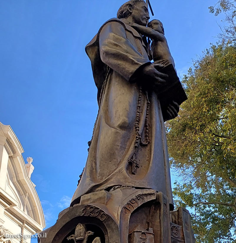 Lisbon - Statue of Anthony of Padua - The image of Saint Anthony