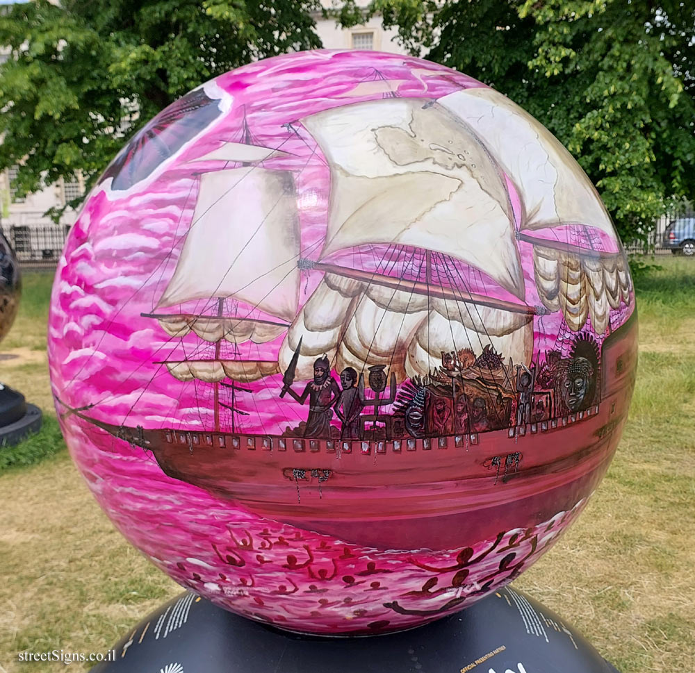 London - Greenwich - Exhibition at the Maritime Museum exploring slave trade - Kassessa Gandara - The Globe