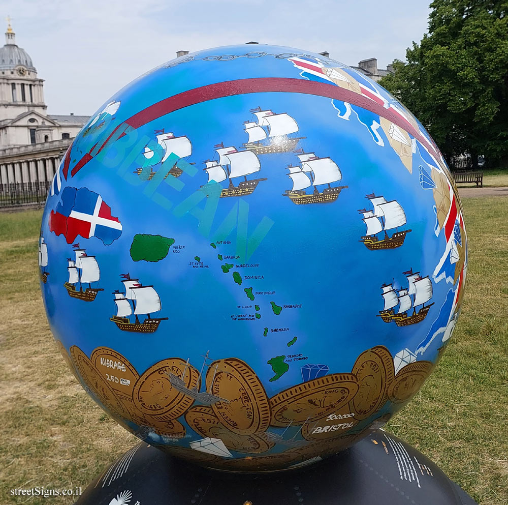 London - Greenwich - Exhibition at the Maritime Museum exploring slave trade - BS51 - The Globe