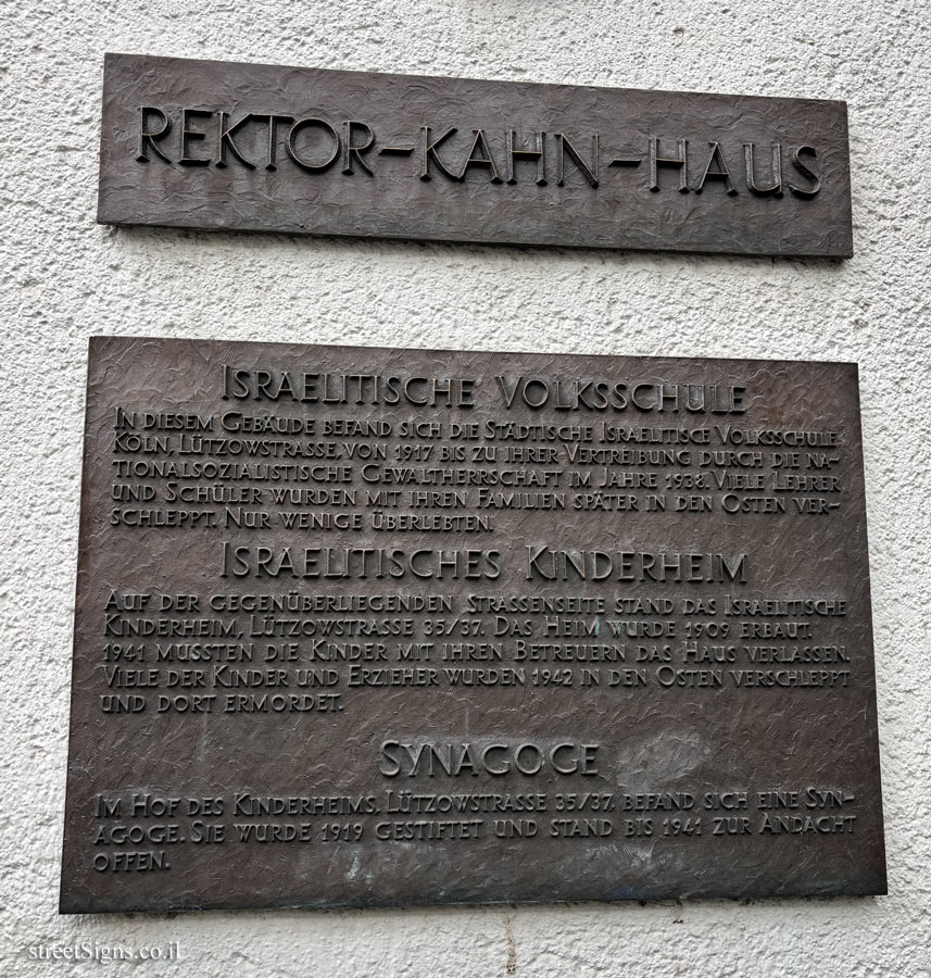 Cologne - Rector Kahns House and other Jewish institutions