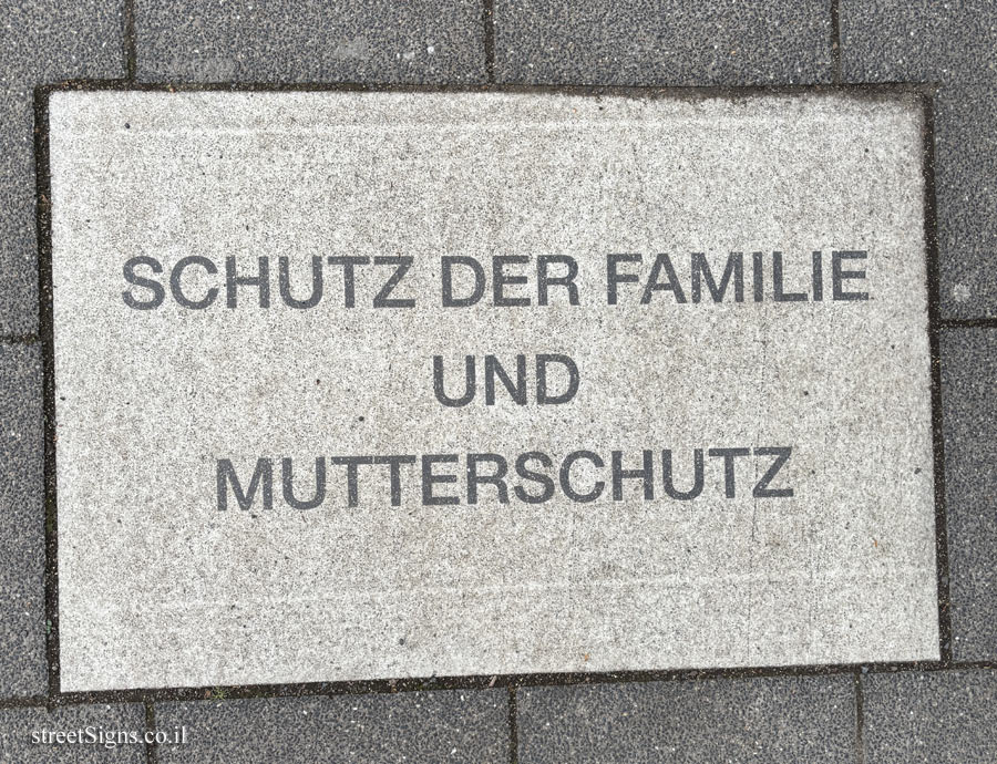 Cologne – Human Rights Path – Protection of the Family and Motherhood (Articles 16 & 2