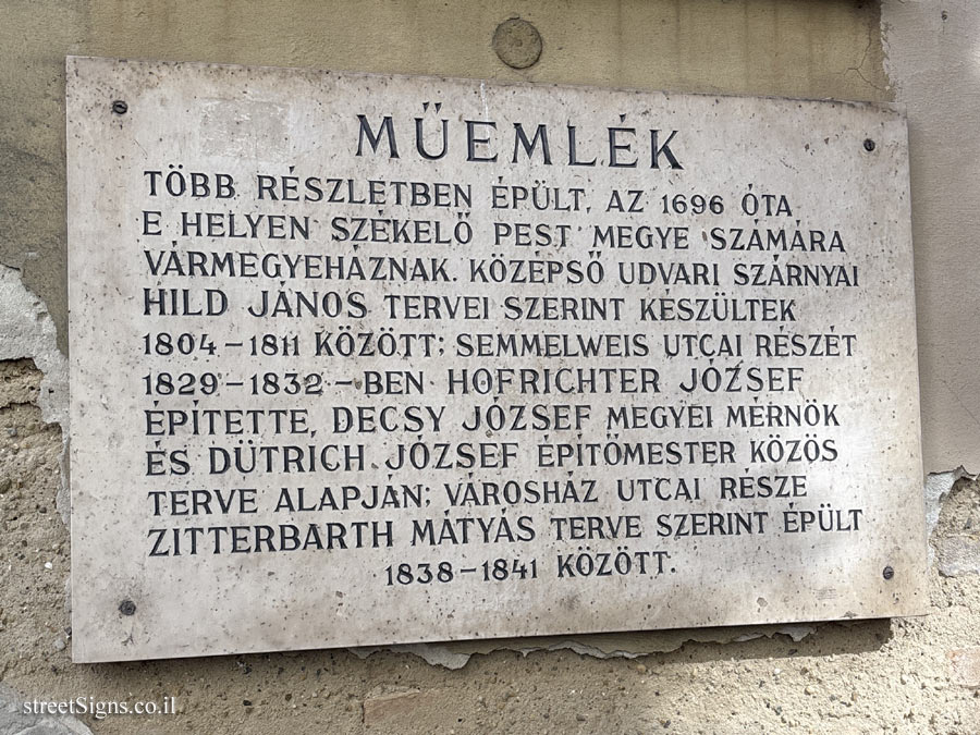 Budapest - Pest County Hall - a building for preservation