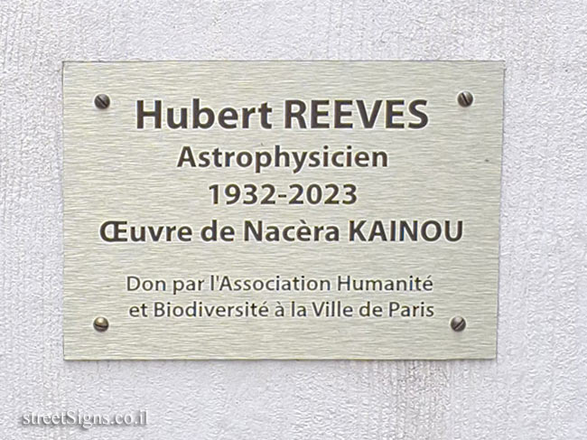 Paris - Statue commemorating the astrophysicist Hubert Reeves