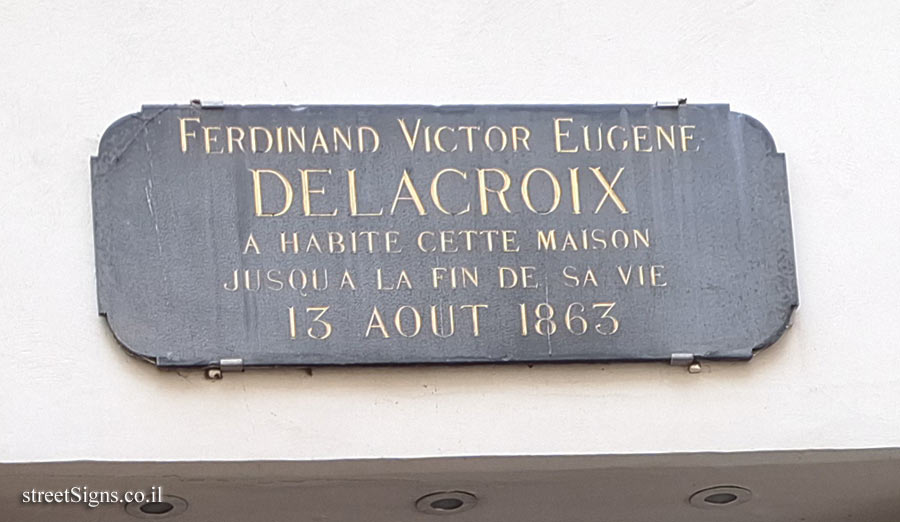 Paris - The house where the painter Eugène Delacroix lived until the end of his life