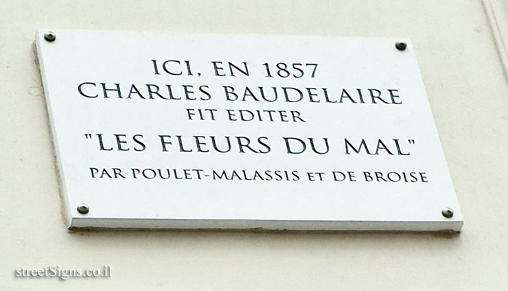 Paris - The Place Where Charles Baudelaires Les Fleurs du mal Was First Published