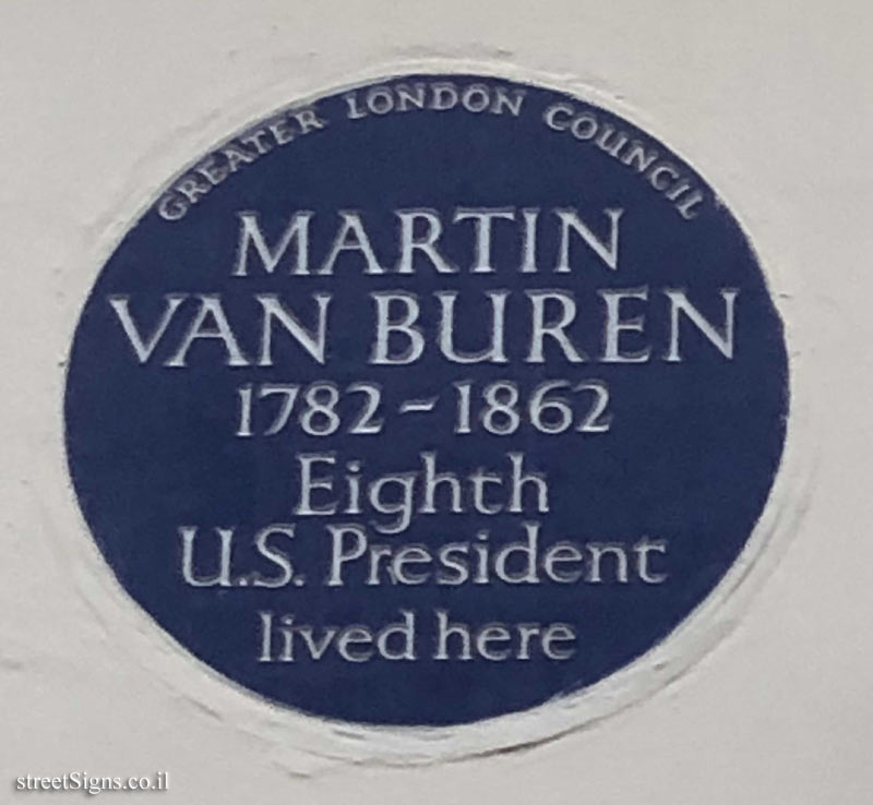 London - The residence of Martin Van Buren
