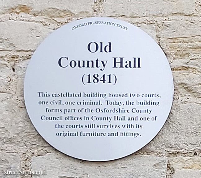 Oxford - Oxford Castle - Old County Hall (1841)