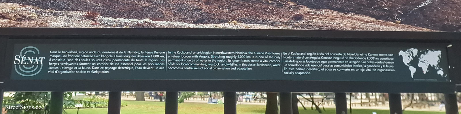 Paris - Luxembourg Gardens - "Fragilities and Resilience" - Kunene River