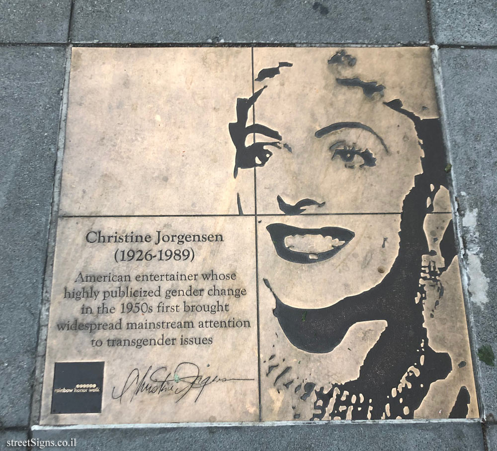 San Francisco - Rainbow Honor Walk - Christine Jorgensen