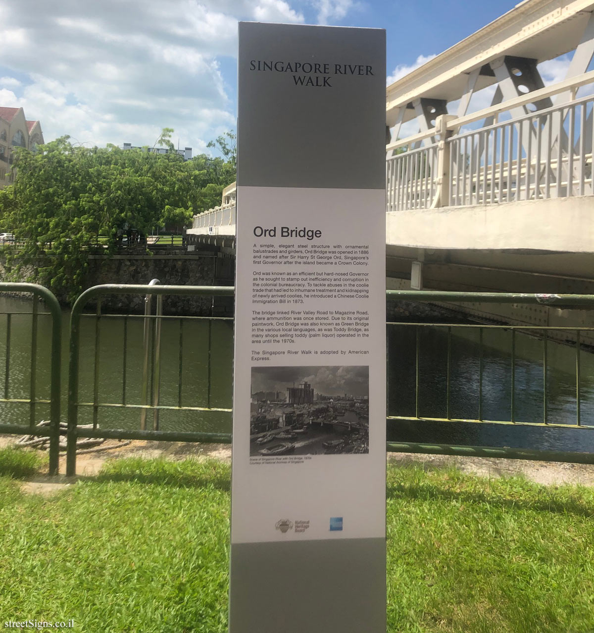 Singapore - The river walk - Ord Bridge
