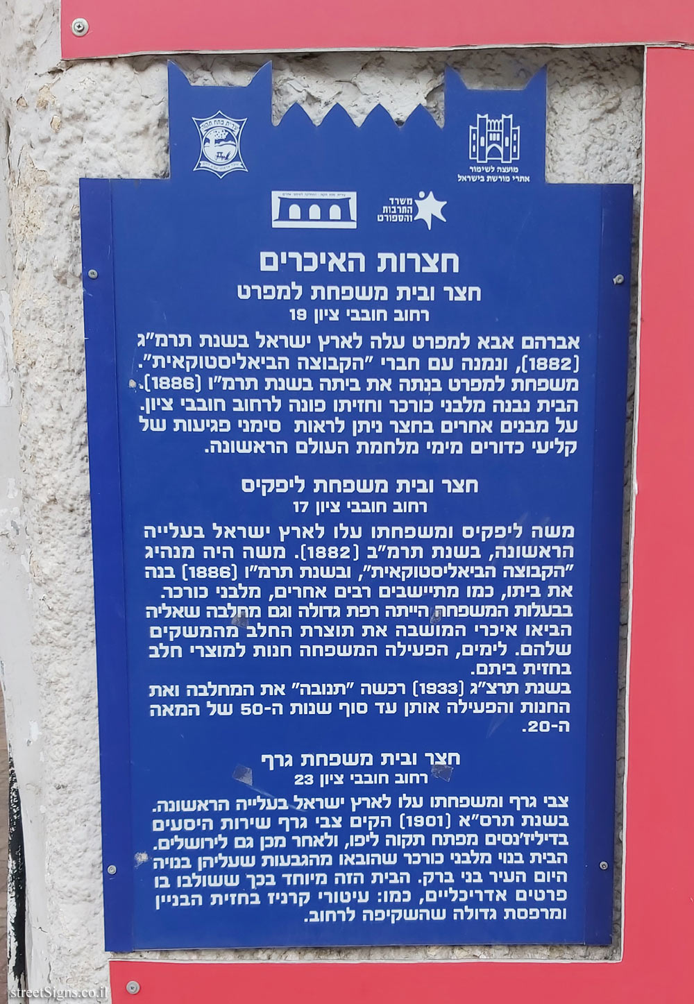 Petah Tikva - Heritage Sites in Israel - Farmers’ Courts