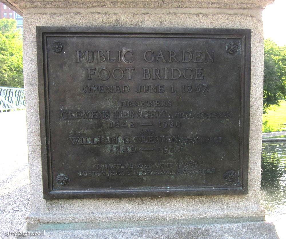 Boston - The Public Garden - Foot Bridge