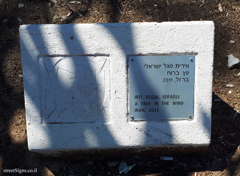 Tel Hashomer Hospital- Sculpture Garden - "A tree in the wind" Irit Segal Israeli sculpture 