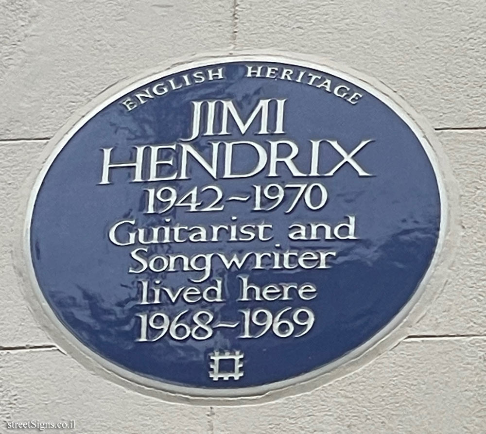 London - English Heritage - The house where Jimmy Hendrix lived