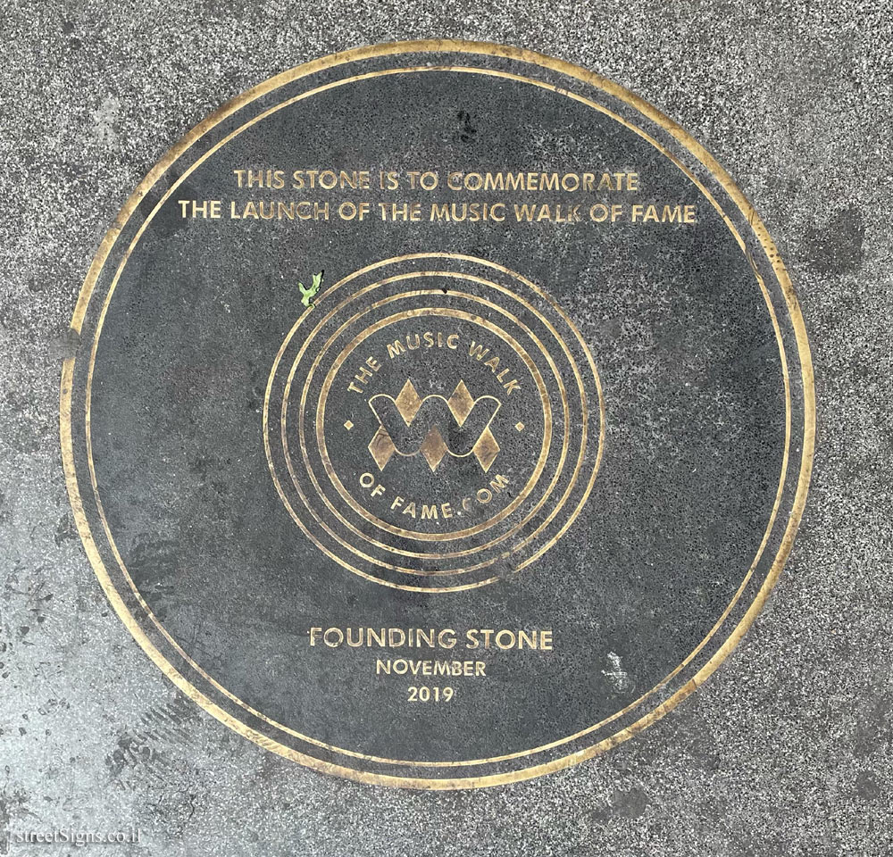 London -The founding stone to The music walk of fame