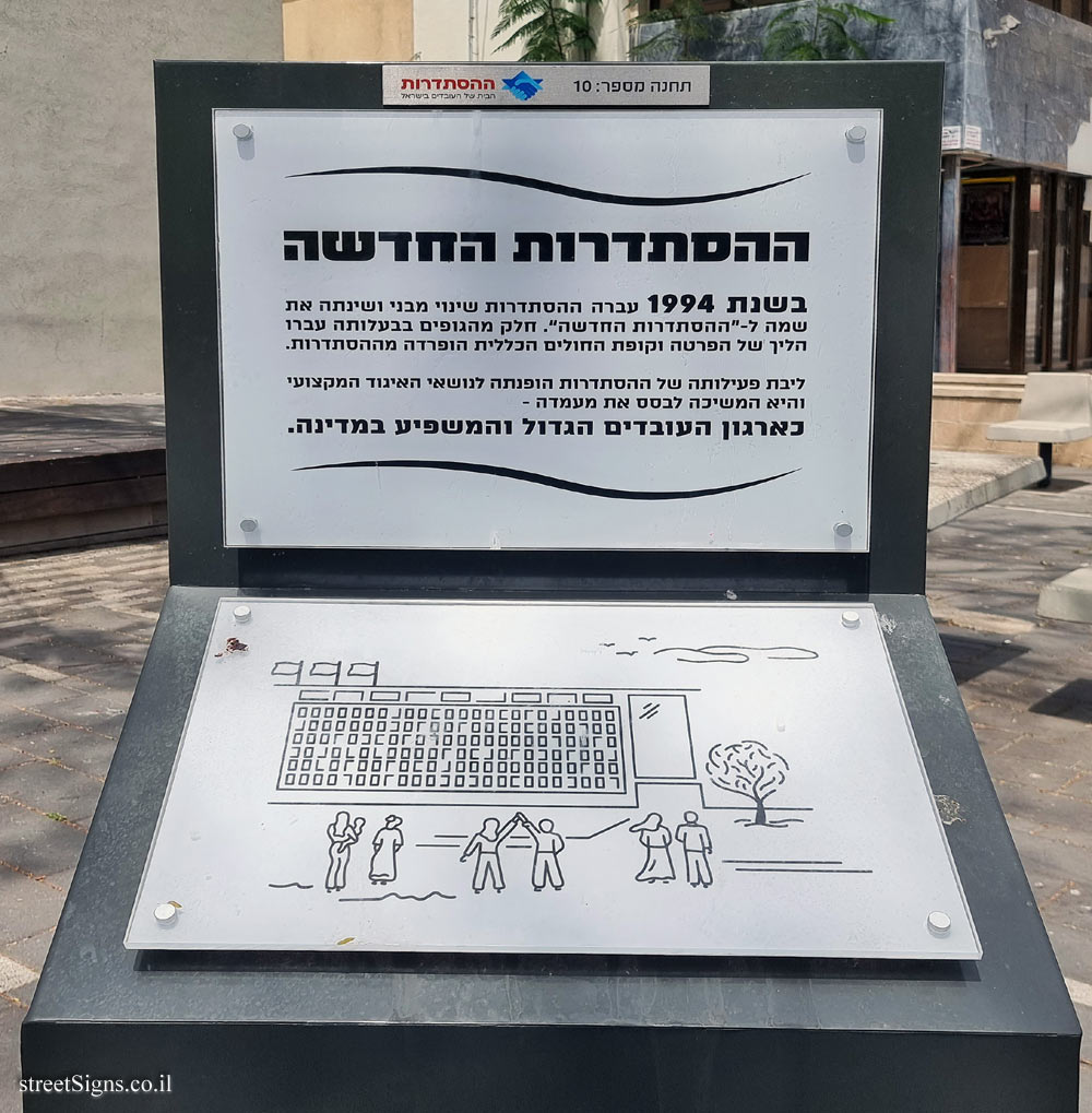 Rishon Lezion - Histadrut Garden - Milestones in the History of the Histadrut - Station 10