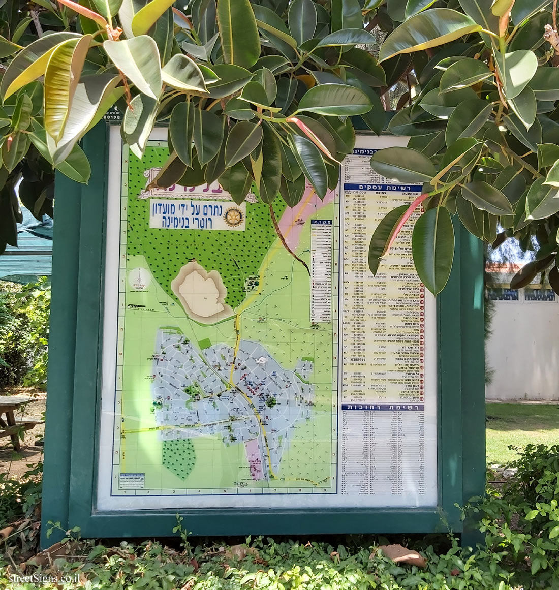 Binyamina - Map of the colony