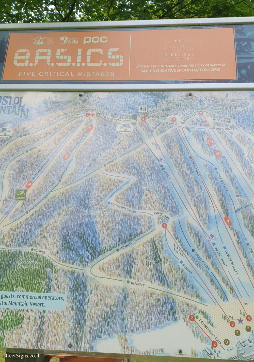 Canandaigua - Map of Bristol Mountain Ski Resort