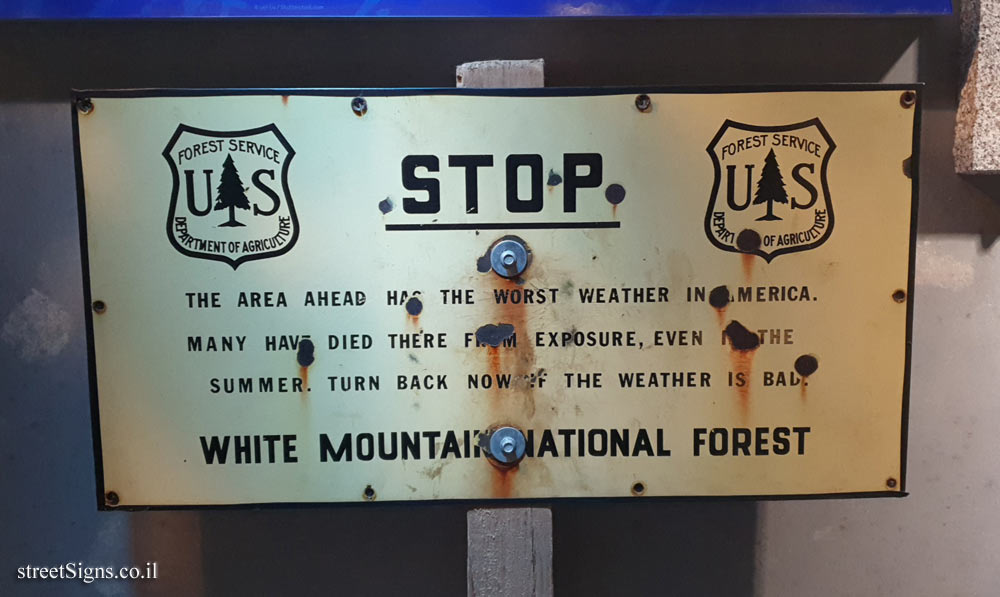 Mount Washington - Bad weather warning