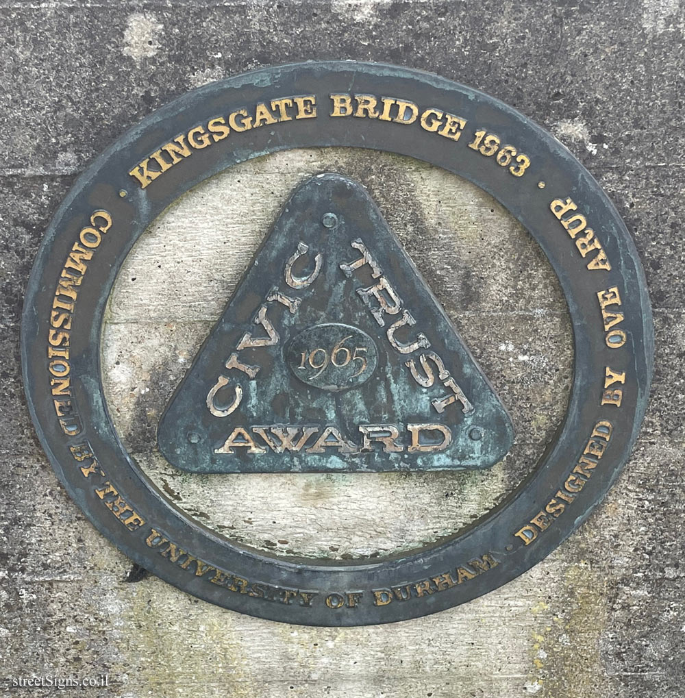 Durham - Civic Trust Award for Kingsgate Bridge
