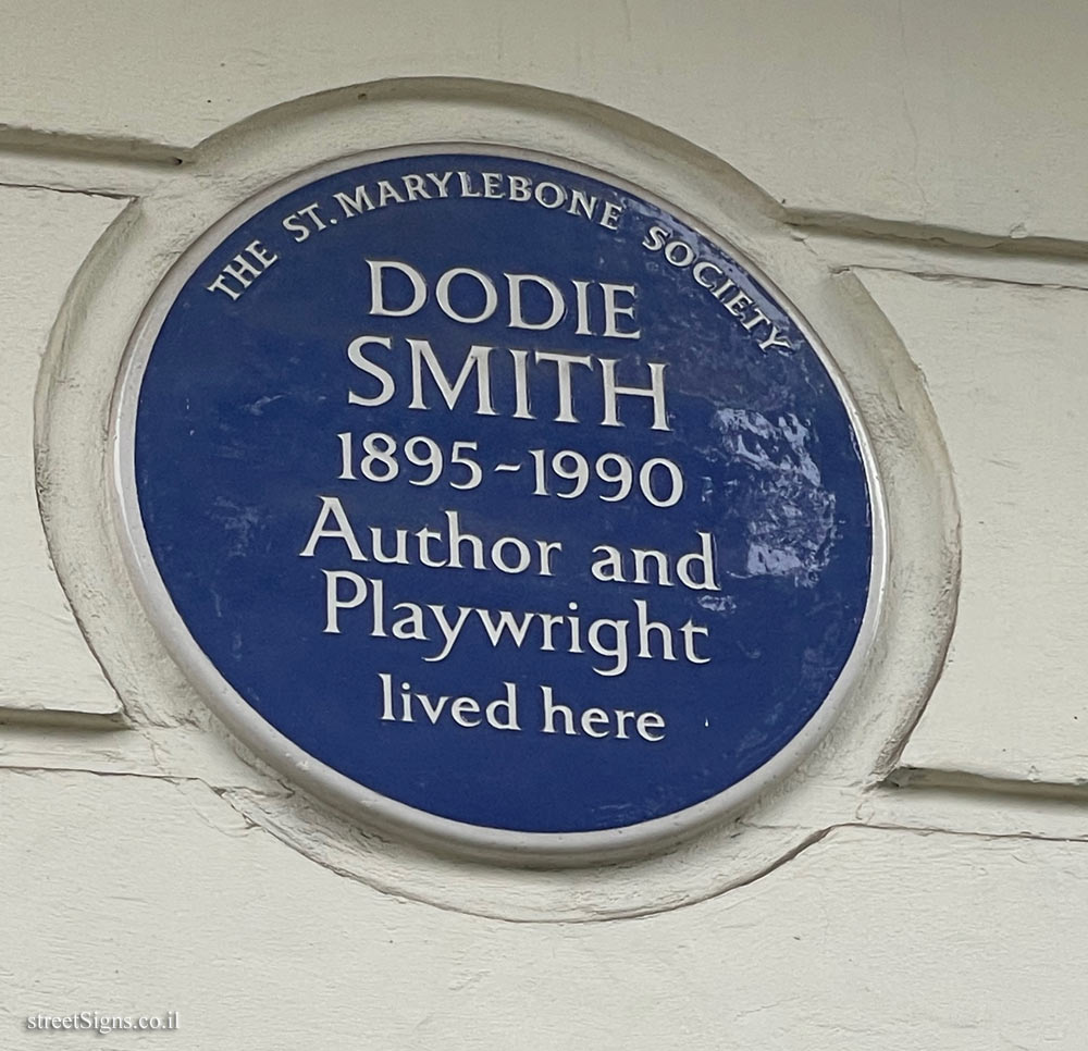 London - A memorial plaque on the home of author Dodie Smith
