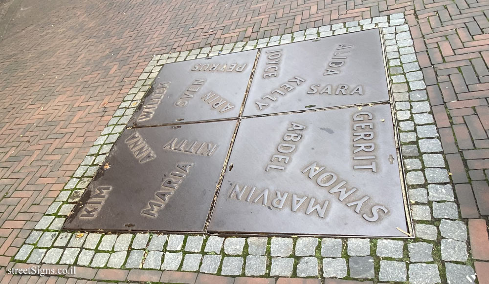 Schiedam - Names on the sidewalk