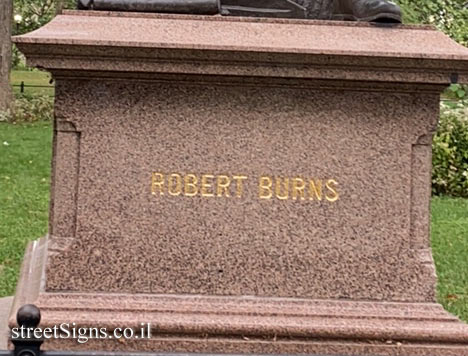 New York - Central Park - A statue in memory of Robert Burns