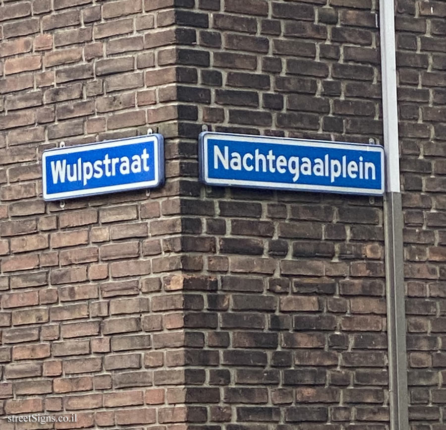 Rotterdam - corner of Wulpstraat and Nachtegaalplein streets