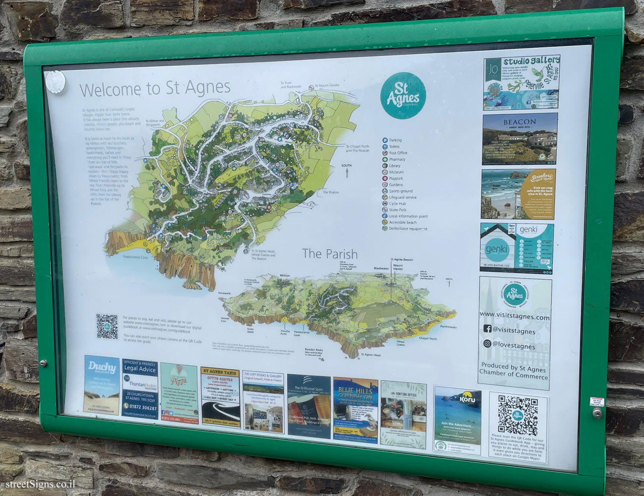 St Agnes - Map of the area