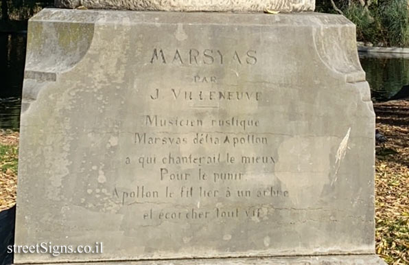 Montpellier - Jacques Louis Robert Villeneuve "Marsyas" outdoor sculpture