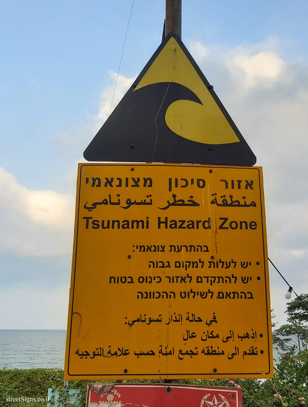 Bat Yam - Jerusalem Beach - Tsunami Hazard Zone
