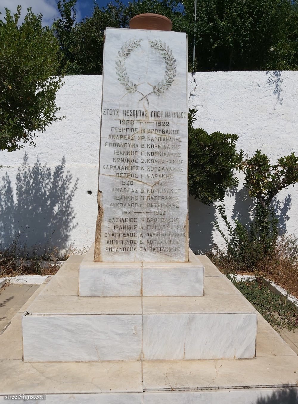 Voulgaro - A monument to the fallen in the Greco-Turkish War and World War II