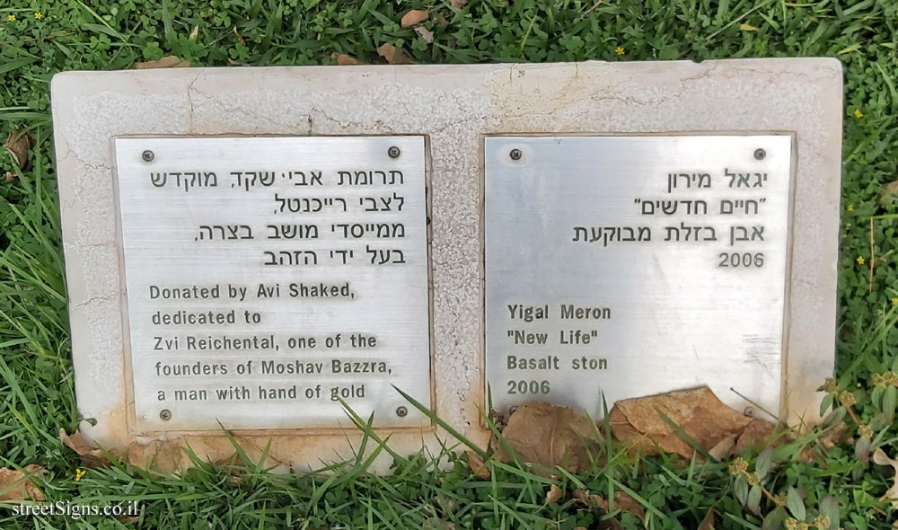 Tel Hashomer Hospital - Sculpture Garden - "New Life" Yigal Meron outdoor sculpture