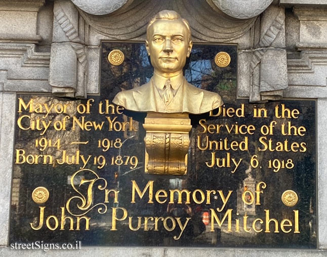 New York - Central Park - A memorial to John Purroy Mitchell