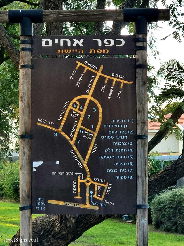 Kfar Ahim - Map of the locality