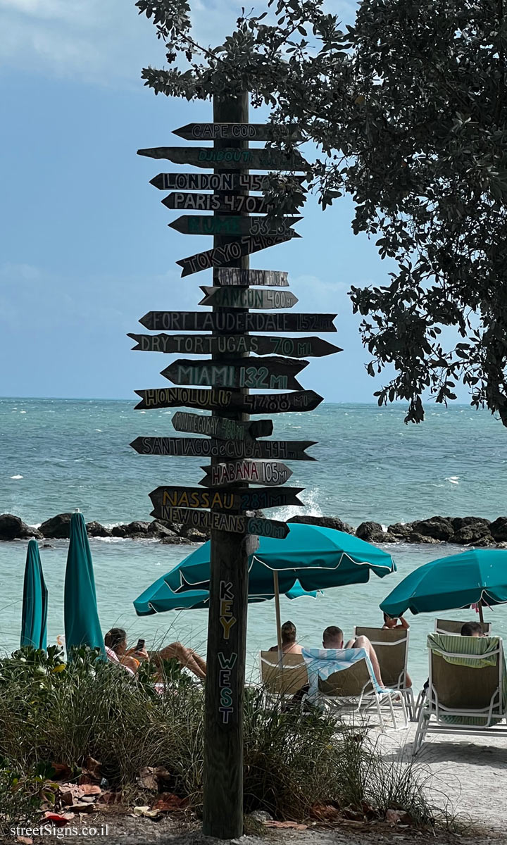 Key West - Distances from Key West to other locations in the United States and around the world
