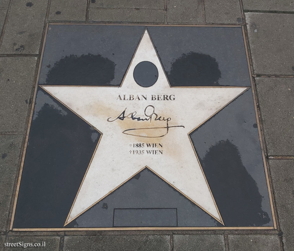 Vienna - Walk of Fame - Alban Berg