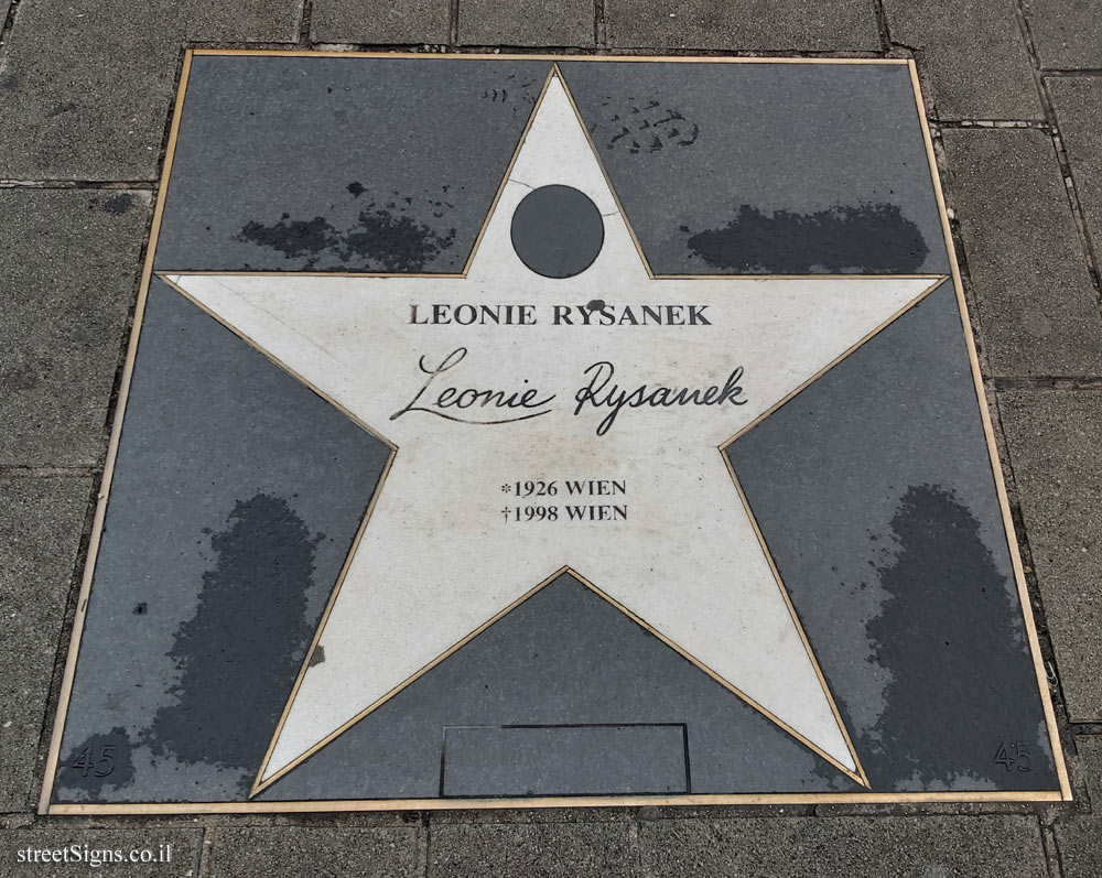 Vienna - Walk of Fame - Leonie Rysanek