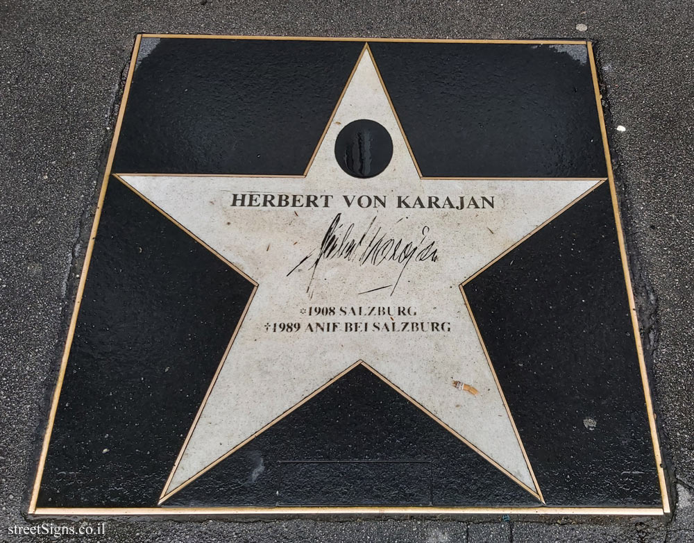 Vienna - Walk of Fame - Herbert von Karajan