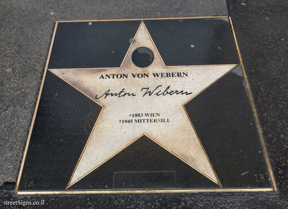 Vienna - Walk of Fame - Anton Webern