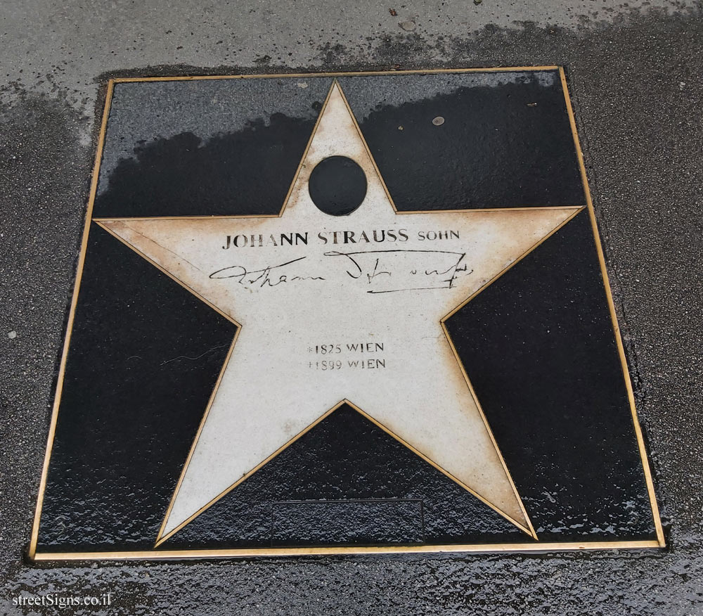 Vienna - Walk of Fame - Johann Strauss II