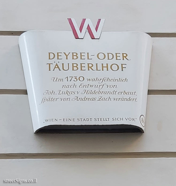 Vienna - A city introduces itself -  Täuberlhof or Deyberlhof