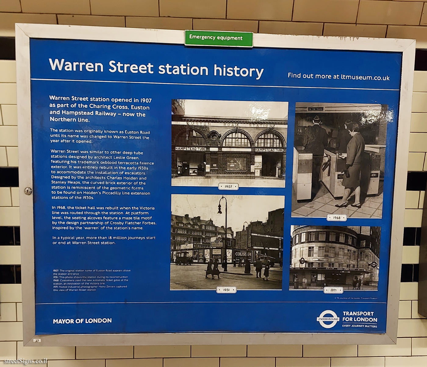 London - London Underground History - Warren Station
