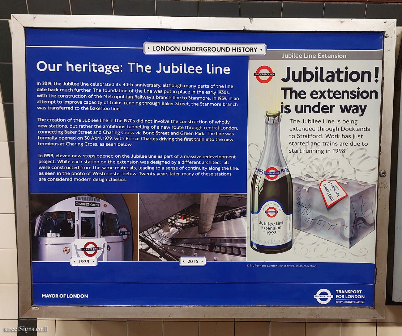 London -  London Underground History - Our heritage: The Jubilee line